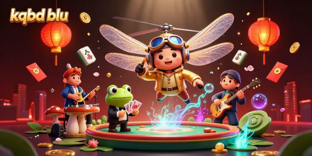 Engage in thrilling sports betting with kqbd blu, depicted in vibrant 3D illustration.