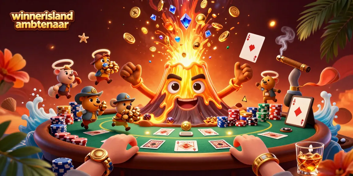 Engage in thrilling gaming at Winnerisland ambtenaar, where a vibrant volcano erupts with treasure!